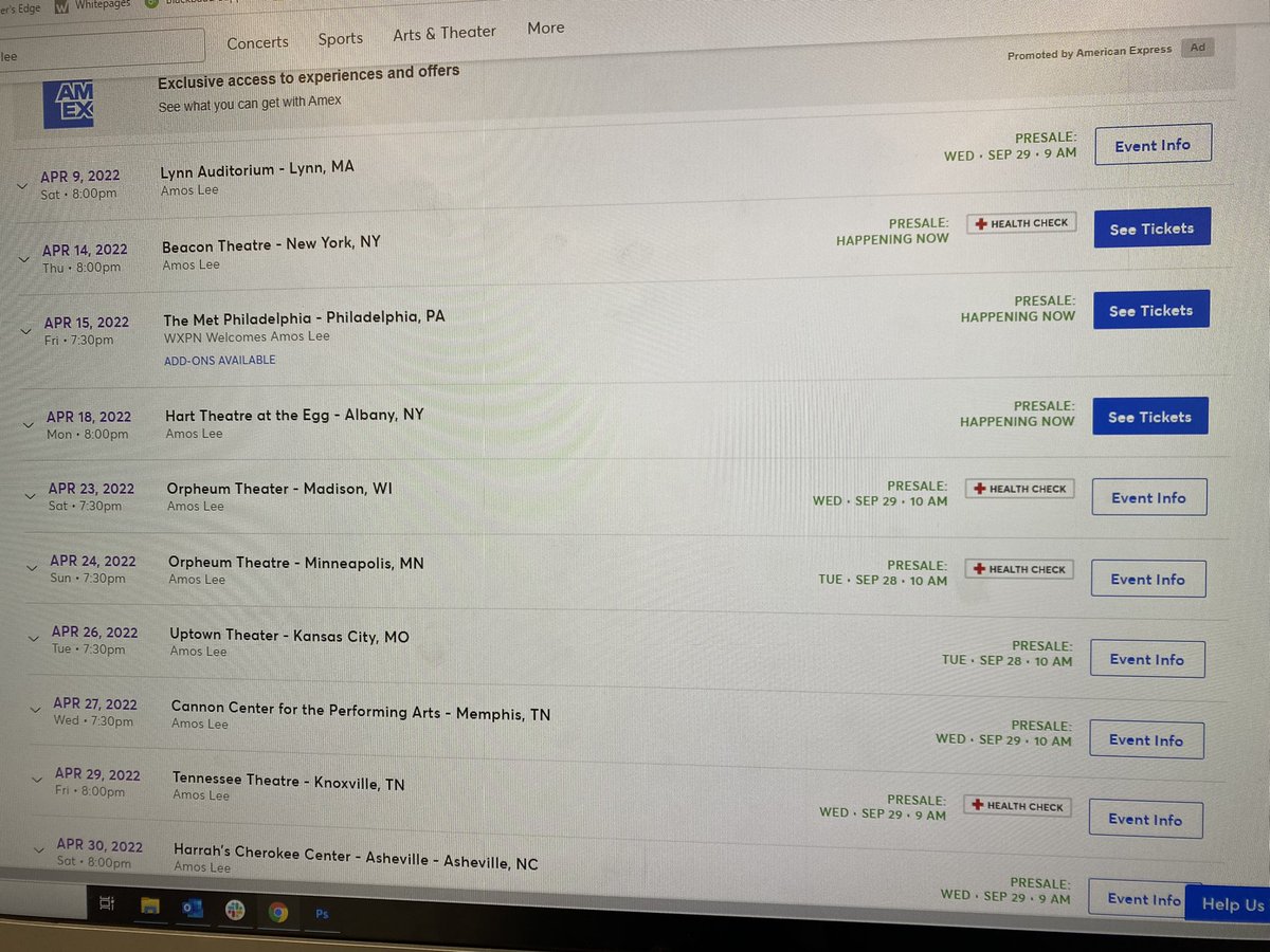 StefBlakely's tweet photo. @amoslee Only 5 shows on sale today? https://t.co/cyFJTXljZA