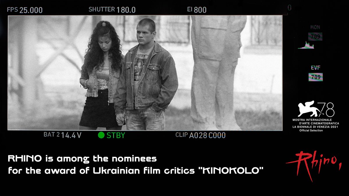 RHINO became a nominee in four categories of the national award of film critics "Kinokolo":

THE BEST FICTION FEATURE FILM

THE BEST DIRECTOR (Oleh Sentsov)

THE BEST ACTOR (Serhii Filimonov)

THE BEST SCREENPLAY (Oleh Sentsov)

The winners will be announced on October 21st.