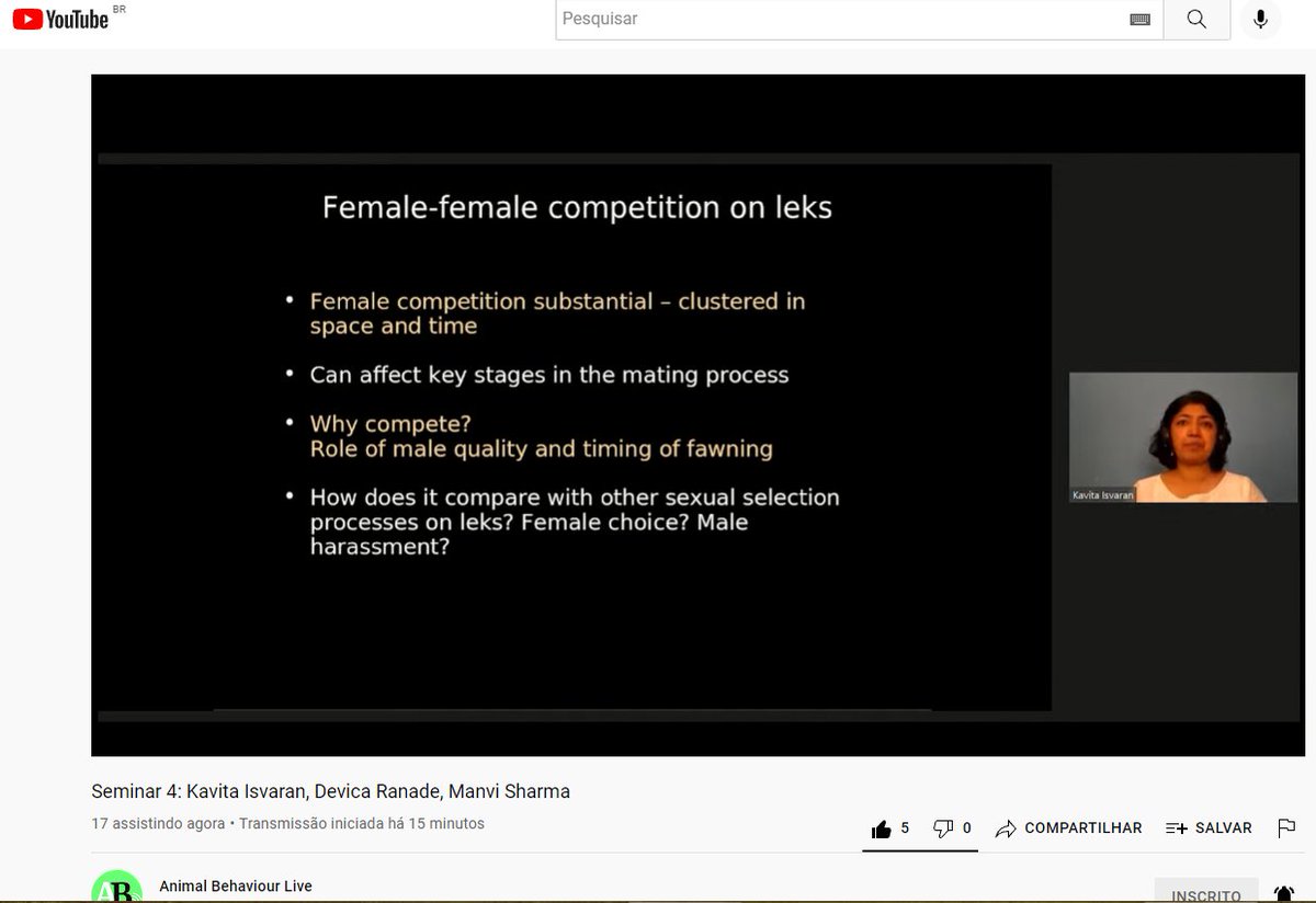Erika_MSantana's tweet photo. Amazing talks presented by @kavitaisvaran and @manvigsharma at @AnimalBehavLive ! Really interesting results and perspectives. 

#femalecompetition #sexualselection https://t.co/7heTlqlmTg
