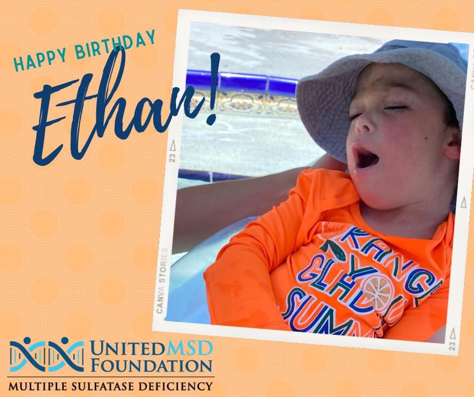 Wishing Ethan a very happy birthday today! We hope your day is filled with lots of love and lots of fun for you. Take it easy little man! 

#TogetherWeCan #CureMSD #MultipleSulfataseDeficiency #MSD #raredisease #365campaign