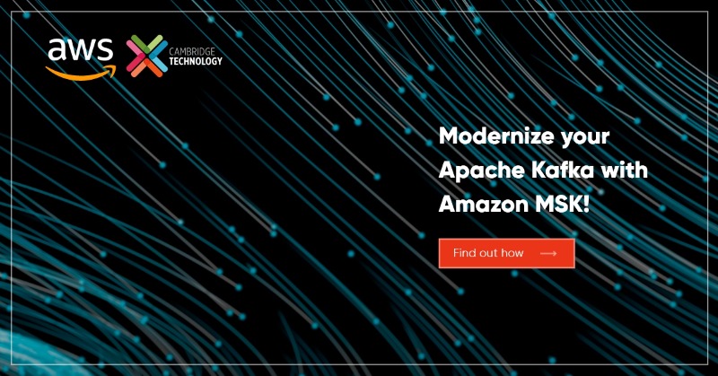 cam_technology's tweet photo. Your #ApacheKafka does not have to be complex anymore! Learn more about our Kafka Migration Program and get started with #AmazonMSK. Streamline your applications and simplify your entire Kafka workload. https://t.co/leiTyyN6rr #AWS @AWS_Partners
