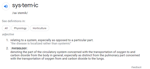 #Systemic