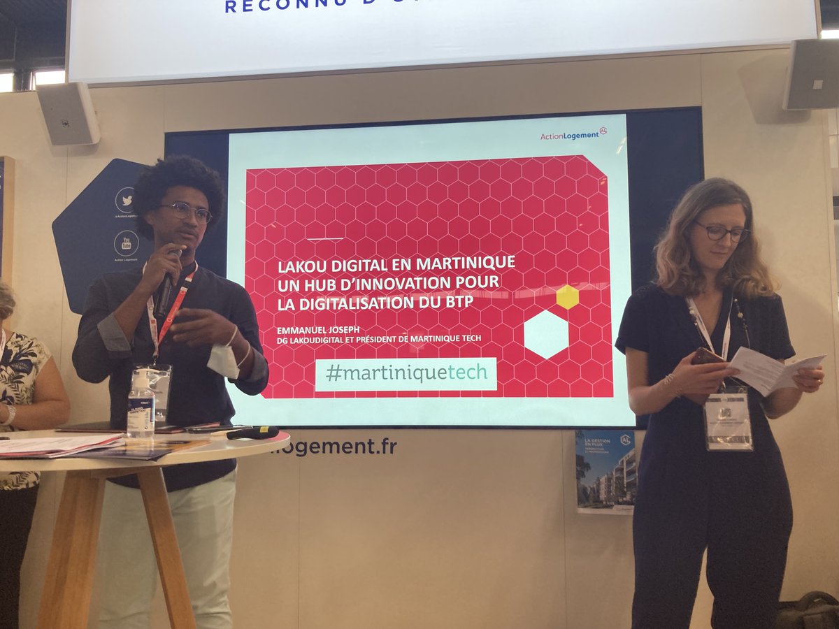 ActionLogement's tweet photo. [#CongrèsHLM]📍#SurleStandAL L’Outre-Mer, laboratoire de l’innovation durable. Des partenariats constructifs pour améliorer la qualité de vie des locataires de nos résidences. #CERQUAL #LAKOUDIGITAL #innovationsociale https://t.co/J6wbxBuVsB