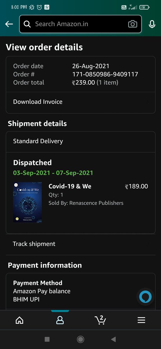 ShahRaa_Shid's tweet photo. @amazonIN it's been a month now, I'm still waiting for my order. Hamara kasoor hi bata do bhai #AmazonGreatIndianFestival #AmazonIndia https://t.co/yYDvSw2m10