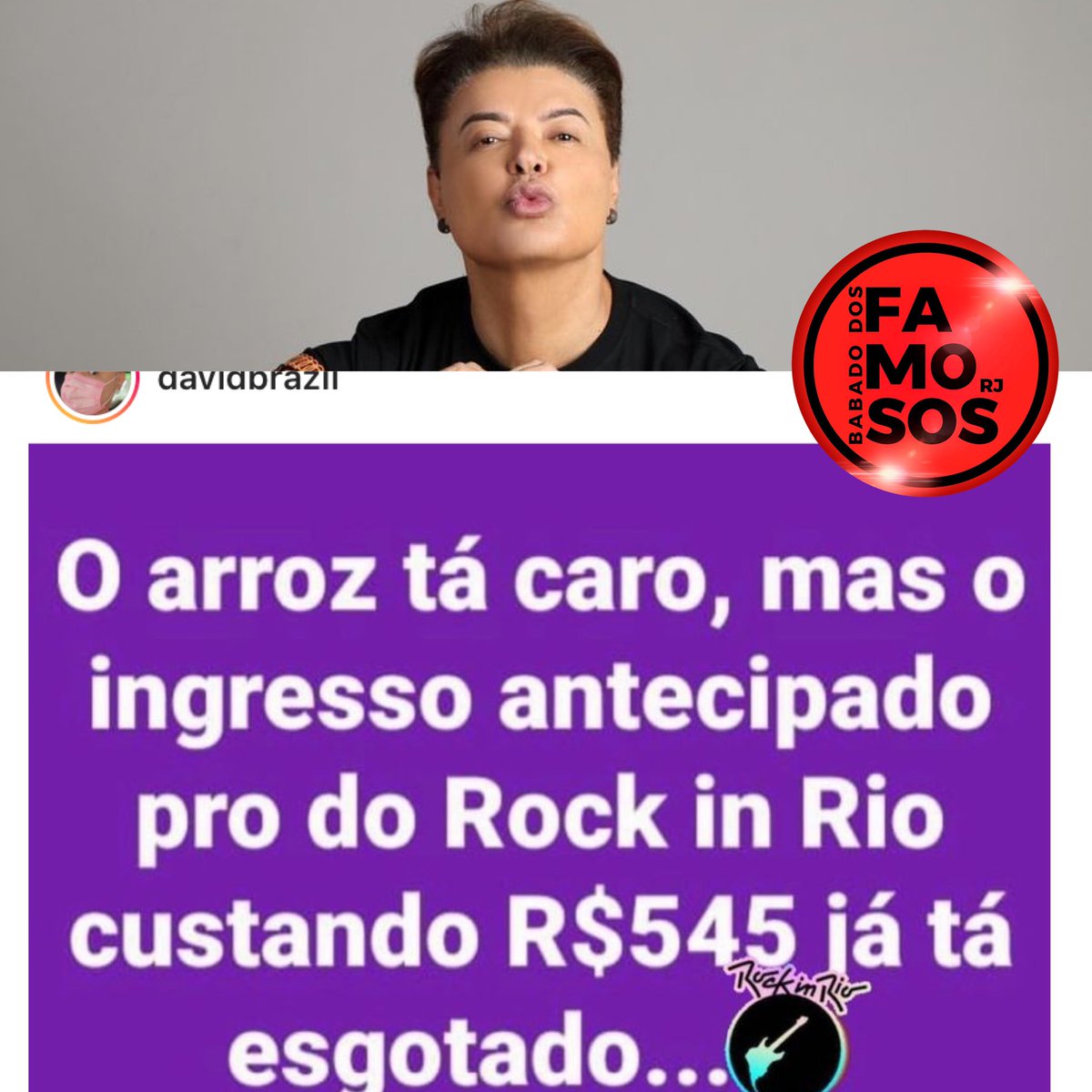 babadofamososrj's tweet photo. Esse post do David Brasil. Eae o que vcs acham ? 😳👀 https://t.co/enfCI9nc2n