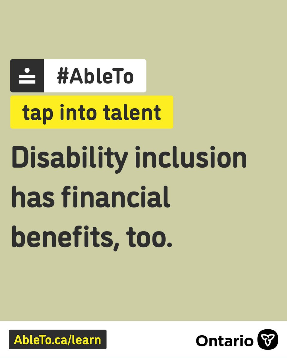 AbleToOttawa's tweet photo. “For every dollar invested in special needs accommodations, companies make back close to $30 thanks to a reduction in compensation claims, better employee engagement and improved levels of productivity.”—@canadability. Learn about #disability inclusion: https://t.co/mXhr8pimo7 https://t.co/OoHqnfCStZ