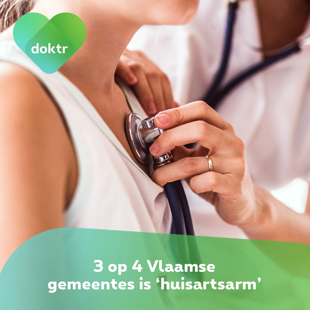 DoktrBe's tweet photo. In 3 op 4 Vlaamse #gemeenten zijn er te weinig huisartsen, liet @ZorgVlaanderen vandaag weten. Veel huisartsen moeten een #patiëntenstop invoeren en kreunen onder de administratie. Ze zijn op zoek naar meer levenskwaliteit. Dat begrijpen wij volledig bij @DoktrBe ! 1/2 https://t.co/tZvRvNxaHO
