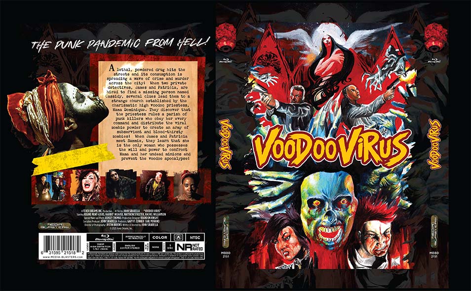 Talking O-Rings here is the Lo-Res version for Voodoo Virus.  Love the cover art!  Punk mayhem begins!  #mediablasters #voodoovirus #horrormovies #punkrock #punkmovies