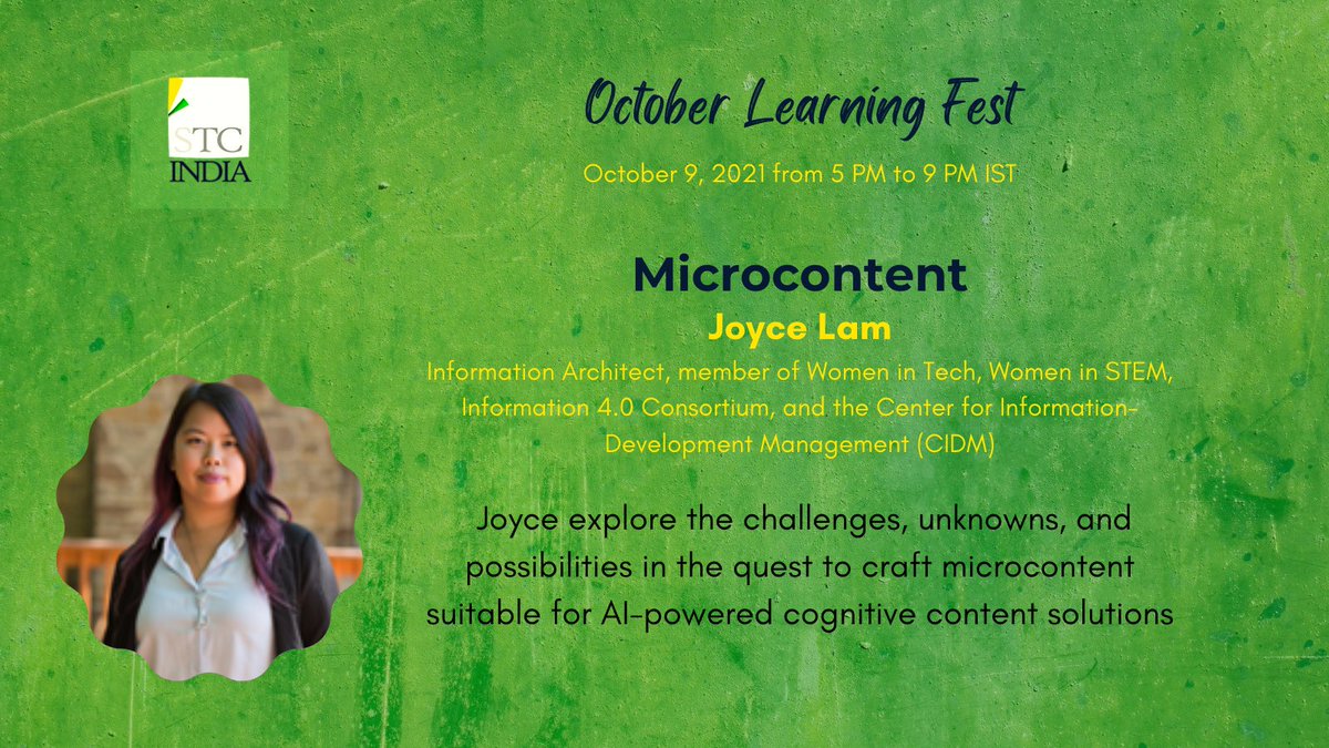 Microcontent by Joyce Lam

Register @ bit.ly/3oezplr

In this session, Joyce explores and helps you understand the challenges, unknowns, and possibilities with microcontent needed by AI-powered cognitive content solutions.

#content #JoyceLam