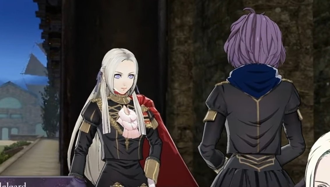 RedPurpleOTD's tweet photo. Today's Red/Purple duo of the day is Edelgard von Hresvelg and Bernadetta von Varley from Fire Emblem: Three Houses! https://t.co/0kVtNnOmmX