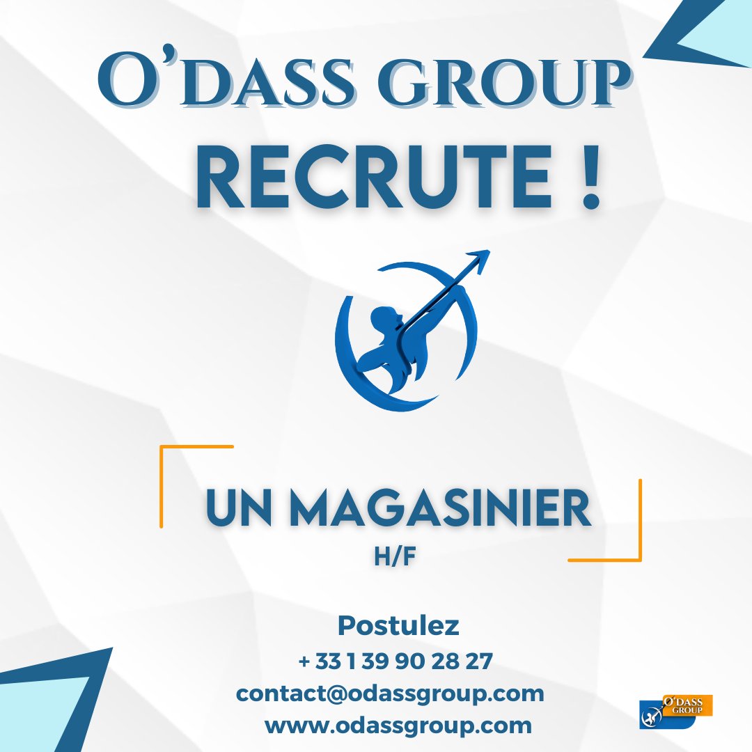 O'DASS GROUP (@odassgroup) on Twitter photo #recrutement #EnRouteVersLemploi
Nous recrutons dans de nombreux secteurs, envoyez-nous vos CV :
👉recrutement@odassgroup.com
#BTP #Digital #Banque #Assurance #PetiteEnfance #AssistanceAlaPersonne #Transport #Comptabilité #TravailleursSociaux #OdassGroup #recrutement #EnRouteVersLemploi
Nous recrutons dans de nombreux secteurs, envoyez-nous vos CV :
👉recrutement@odassgroup.com
#BTP #Digital #Banque #Assurance #PetiteEnfance #AssistanceAlaPersonne #Transport #Comptabilité #TravailleursSociaux #OdassGroup