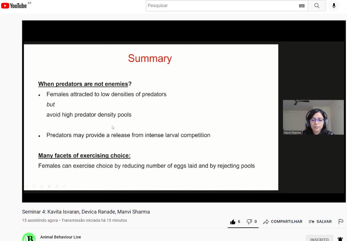 Erika_MSantana's tweet photo. Amazing talks presented by @kavitaisvaran and @manvigsharma at @AnimalBehavLive ! Really interesting results and perspectives. 

#femalecompetition #sexualselection https://t.co/7heTlqlmTg