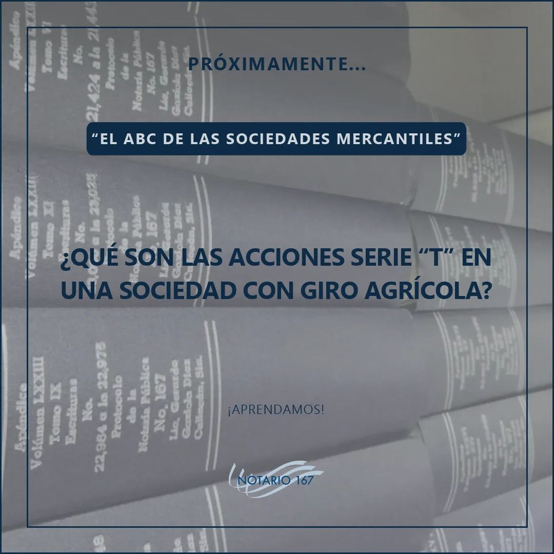 P R Ó X I M A M E N T E...
.
Curso en línea.
.
"El ABC de las Sociedades Mercantiles"
.
.
#Notario167 #ConsultaATuNotario #CursoEnLínea #Curso #Sociedades #Mercantiles #Notario #Consultas #Aprendamos
