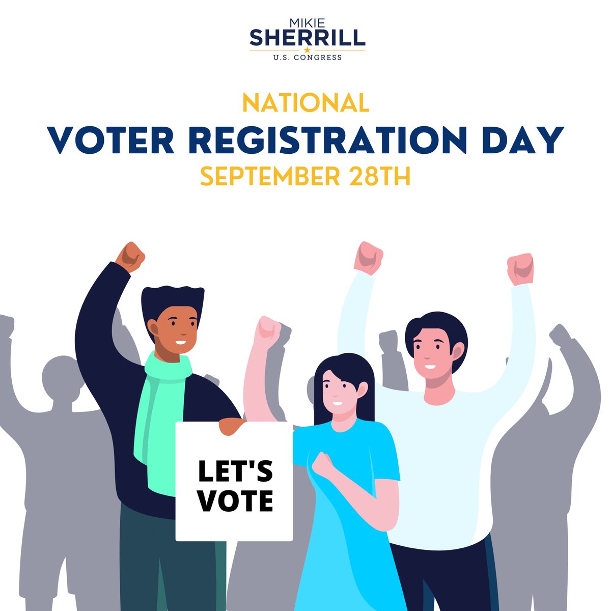 Today is #NationalVoterRegistrationDay and state and local elections are right around the corner. Whether you’re a first time voter or you recently moved, there’s just a few weeks left to get registered. Head to vote.org today!