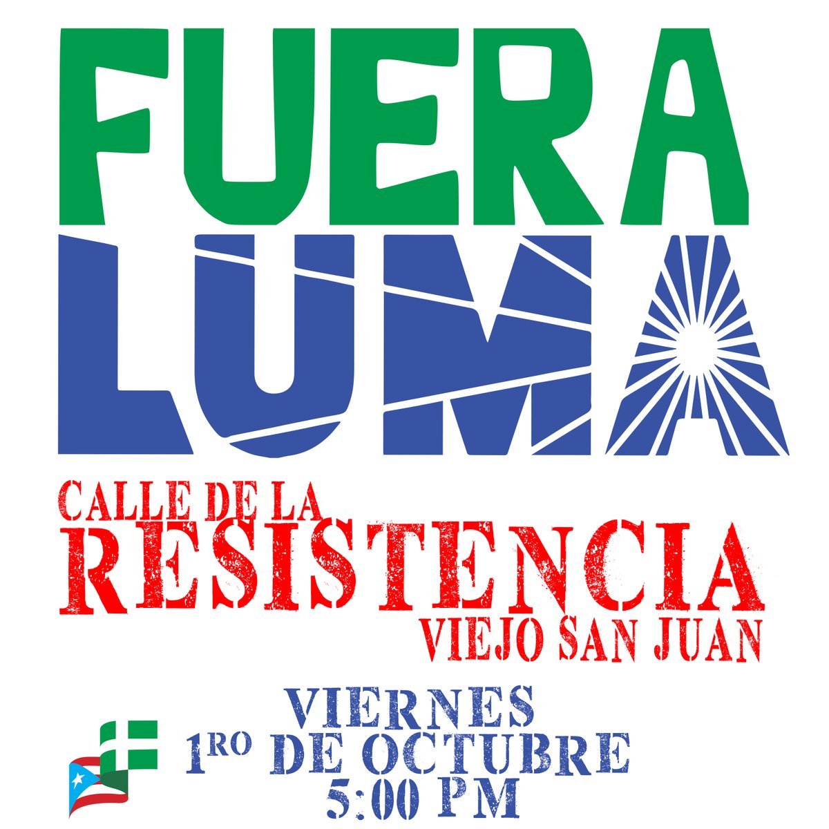 marialourdespip's tweet photo. Nos unimos a la convocatoria de este viernes a la Calle de la Resistencia #FueraLUMA https://t.co/6Ri0ChGp7R