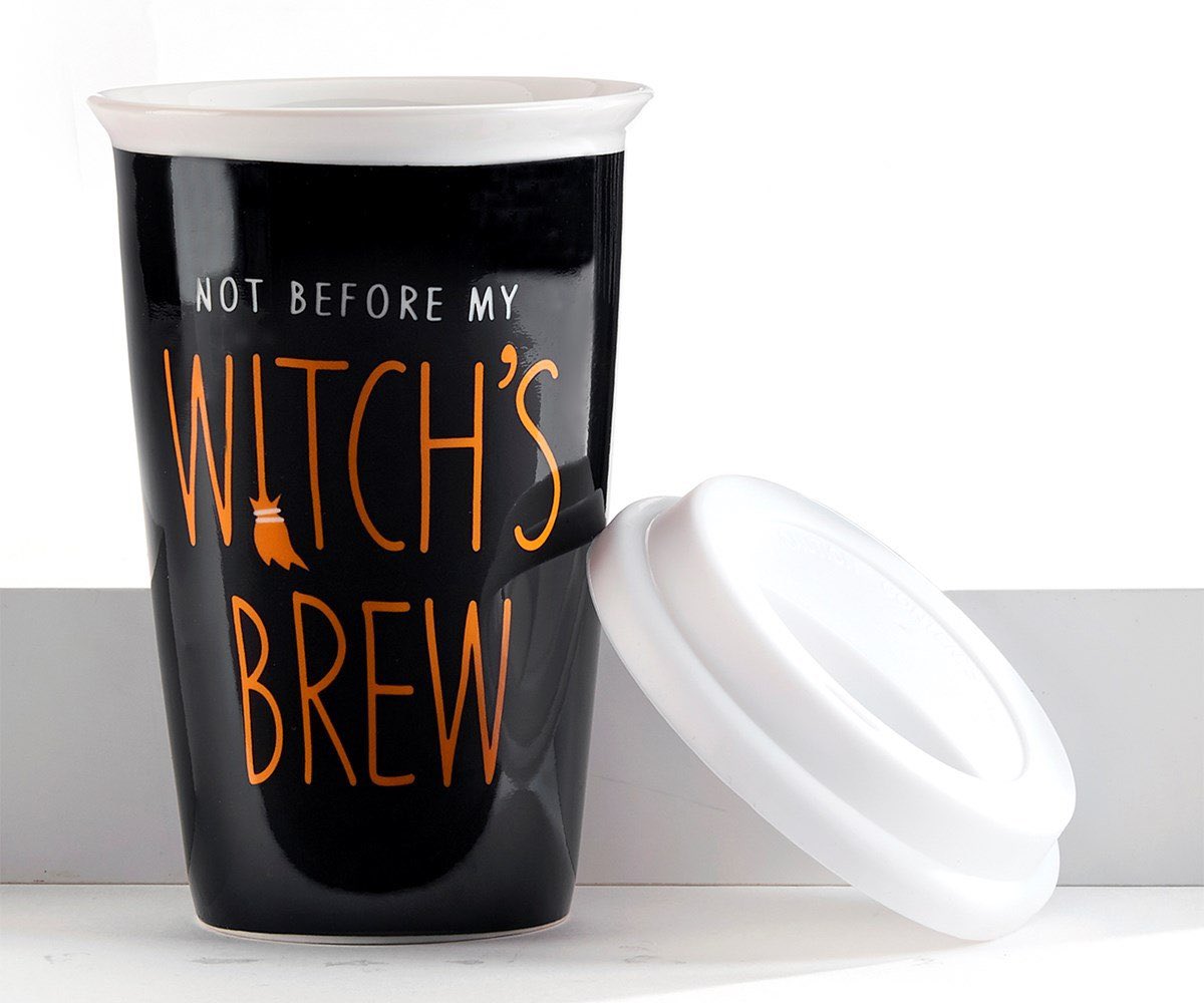 evilamysterror's tweet photo. New Arrival Witches Brew Travel Mug 🖤

Take your beverage to go with this ceramic travel mug complete with a silicone lid.
Sentiment: NOT BEFORE MY WITCH'S BREW. 12 oz.

FDA Approved.

Hand Wash Only.
Ceramic, Silicone.

Dimensions: 5.5x12x3.2(in)

#witchesbrew #witchestravelmug https://t.co/b24g8rFzKR