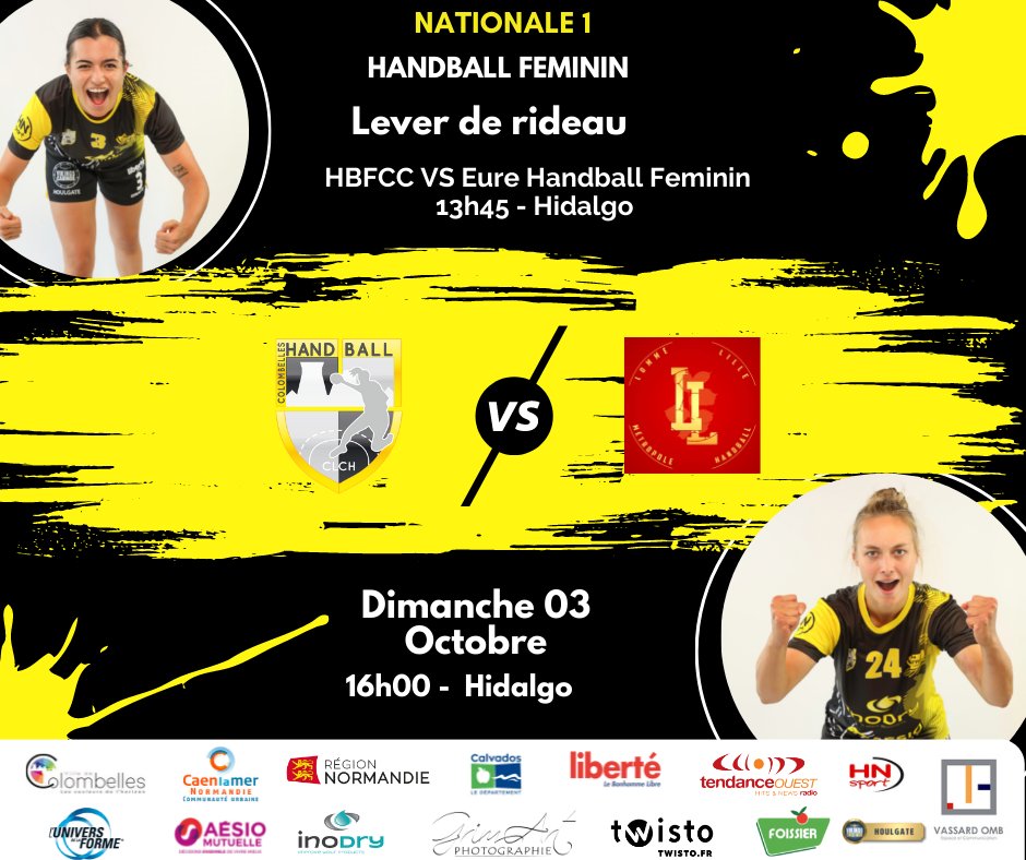 #rendezvous ce dimanche à 16h au gymnase Hidalgo #Handball #handballfeminin #match