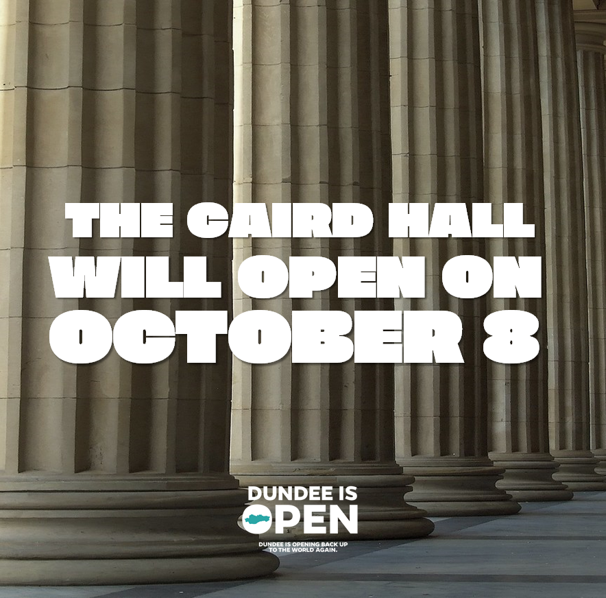 DundeeCulture's tweet photo. 🚨🎶 #BREAKING: After being a place which has helped thousands across Dundee and the local area get their Covid vaccinations, it is great to see that the Caird Hall will reopen on 8 October, as confirmed by @LACDundee! #DundeeIsOpen https://t.co/AUvJOGvqG3