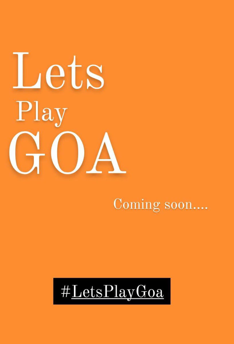 rupesh_palyekar's tweet photo. #LetsPlayGoa
Coming Soon... https://t.co/AFevgZKdLY