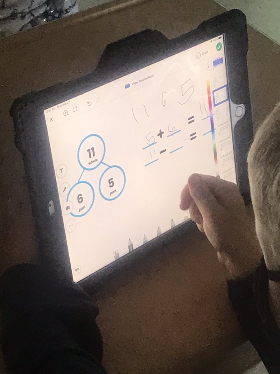 shannoncurry04's tweet photo. First grade students @sandy_grove are applying the commutative property, using relationships between addition and subtraction! #1oa3 #1oa6 #commutativeproperty #multiplestrategies @HokeCoSchools @MsB_MathMadness https://t.co/Mh08YTnz6C