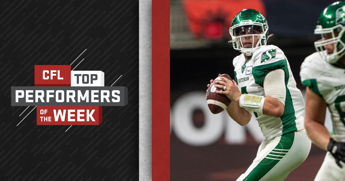 CFL's tweet photo. RT to vote @CodyFajardo17 as the Fan's Choice Performer of the Week! https://t.co/u31c0f6awy