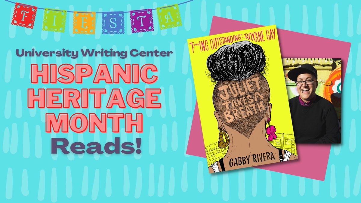 tamuwc's tweet photo. This #HispanicHeritageMonth, we're highlighting great reads from Latinx authors! 

Check out Juliet Takes a Breath by Gabby Riveria, whose queer Puerto Rican protagonist takes on her first internship &amp; learns more about herself.
Read here: https://t.co/w7RQM1N9k6 #amreading #tamu https://t.co/5aUDUtEbPK