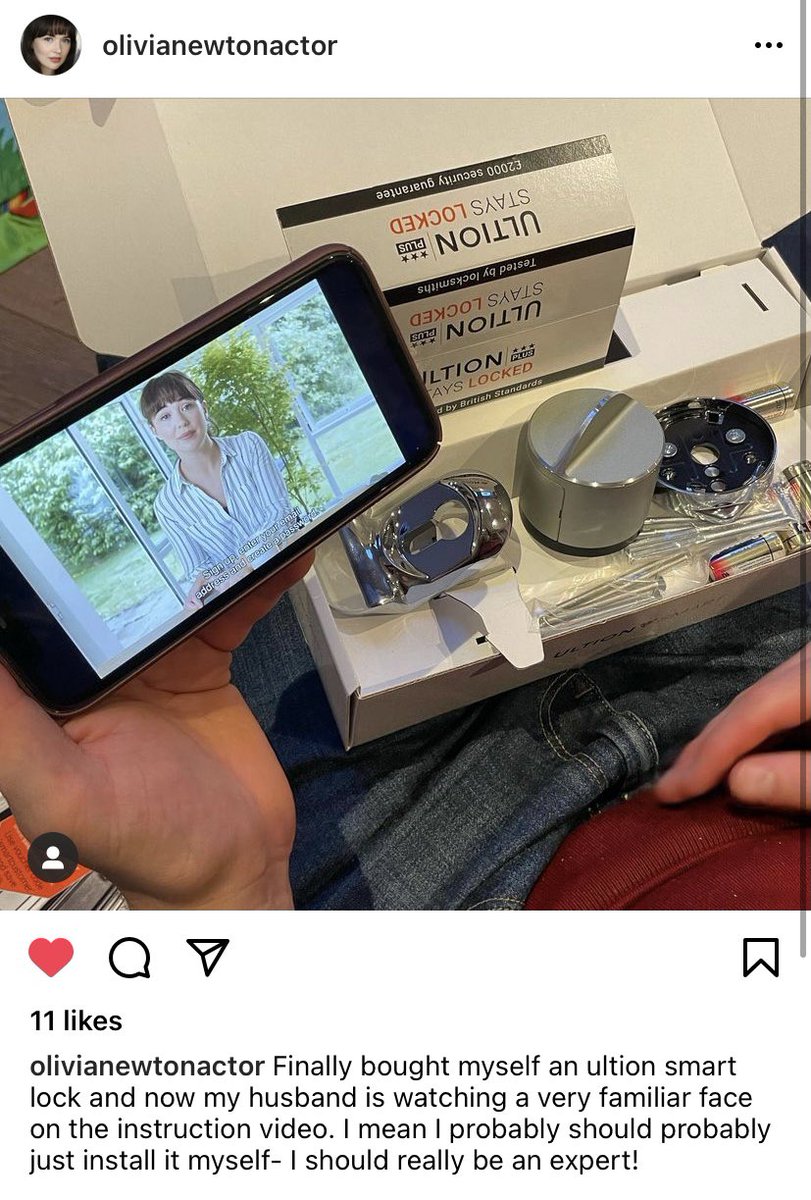 UltionLock's tweet image. When the actress in the Ultion Smart instruction videos gets an Ultion Smart for her own home! 

We think Olivia was probably a pro at fitting it! 🙌🏽🙌🏽

#UltionSmart #ultionsmartlock