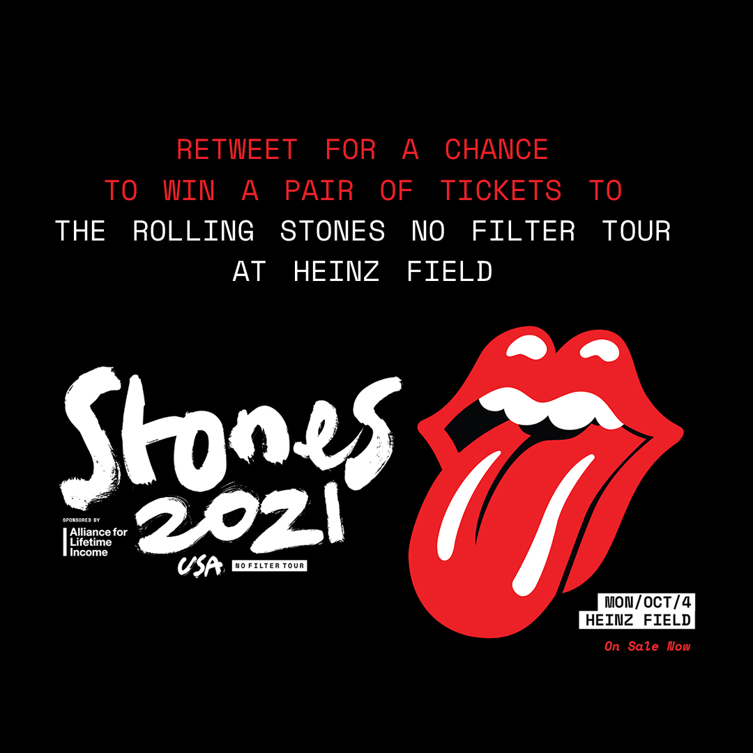 AcrisureStadium's tweet photo. Want to go to the @RollingStones concert at Heinz Field on Monday?

RETWEET for a chance to win a pair of tickets! Winners will be randomly selected. https://t.co/XYbnzqOjCT