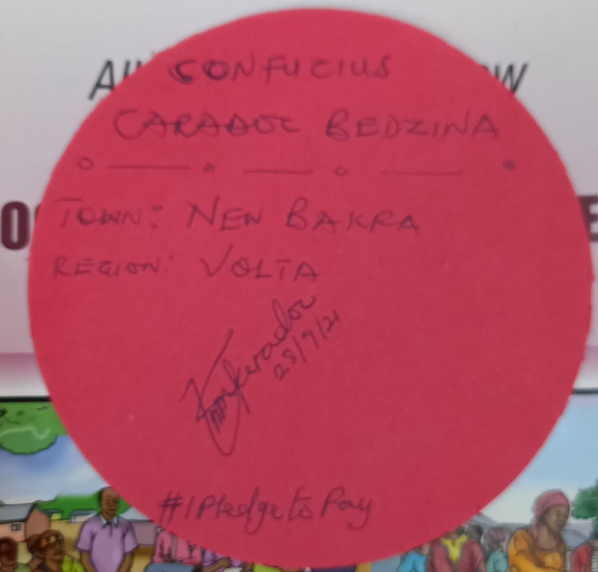 cbedzina's tweet photo. #IPledgetoPay my #BasicRate  as my contribution to my local Governance @YouthBridge2 #YouthInLocalGovernance #YouthMatter #CzechInGhana https://t.co/mz70w3h80K