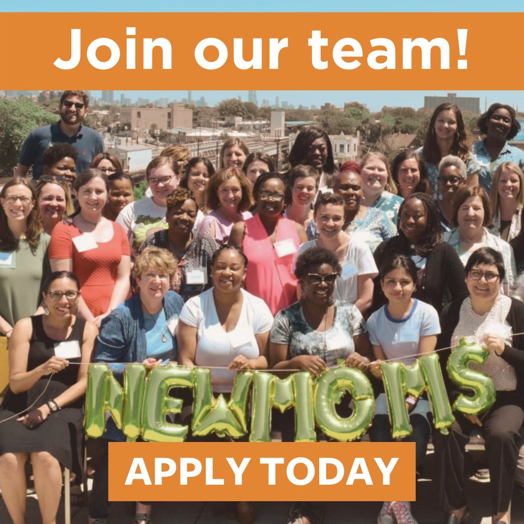 We are hiring! New Moms has 2 positions available:
-Doula and Outreach Manager
-Operations Coordinator

Follow the link for more information and to apply for these positions. newmomsinc.bamboohr.com/jobs/?source=b…
