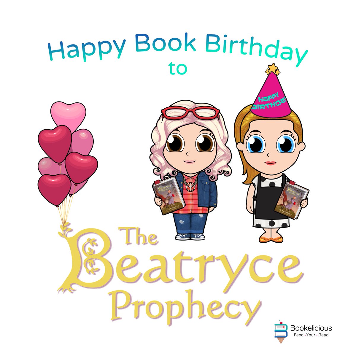 bookelicious's tweet photo. Happy book birthday to @KateDiCamillo and @SophieBlackall's The Beatryce Prophecy! https://t.co/cBp5ki7uNu https://t.co/Wfqiodr5Sq