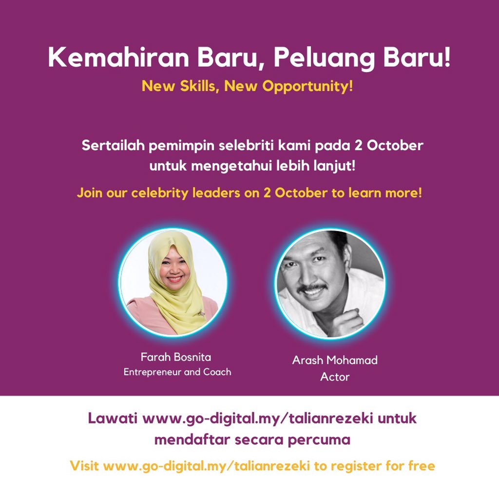 farahSham92's tweet photo. Did you know during the pandemic, entrepreneurs around the world have found new opportunities to redefine success through digital literacy and digitization? Even at the comfort of their home.
#Entrepreneurship #godigitalasean #usahawan #msme #Malaysia #KitaJagaKita https://t.co/acdJT1fCyw