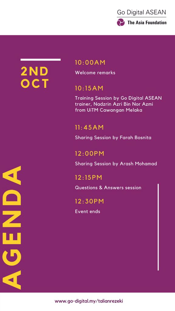 farahSham92's tweet photo. Did you know during the pandemic, entrepreneurs around the world have found new opportunities to redefine success through digital literacy and digitization? Even at the comfort of their home.
#Entrepreneurship #godigitalasean #usahawan #msme #Malaysia #KitaJagaKita https://t.co/acdJT1fCyw