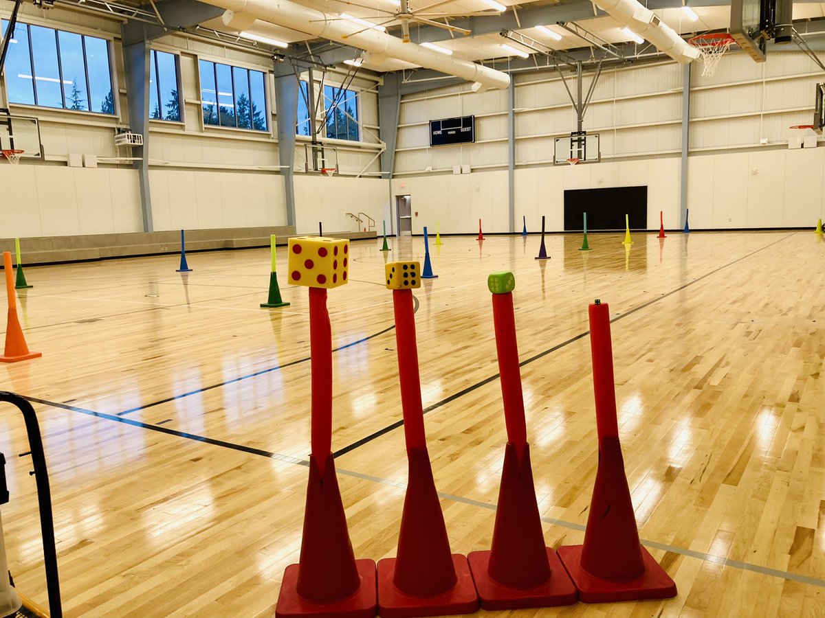 motionfunction's tweet photo. Graduated targets for Dice Bonk in our (K-6th) NEW GYM! https://t.co/lJz2kIqBtW