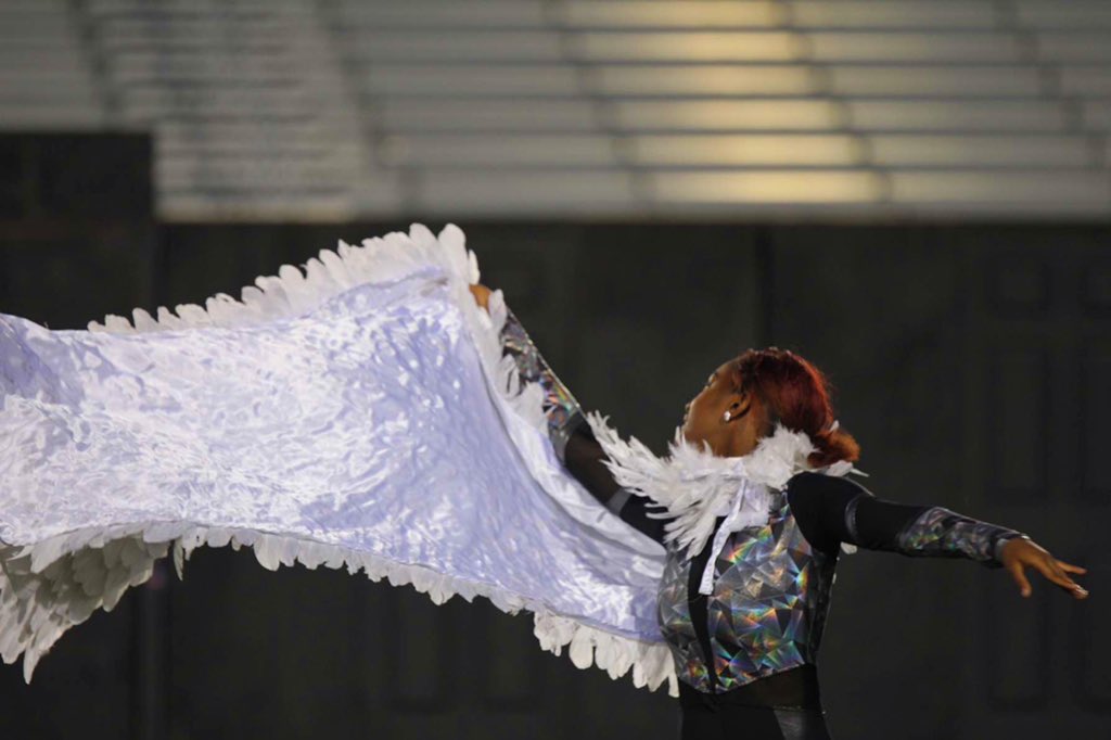 JBCguard's tweet photo. Introducing Doppelgänger

Our spectacular colorguard and connally band performed at the 17th annual Pfestival of Bands showing our PFISD community what we’ve been working on all marching season! 

There is so much more to come… https://t.co/88CqnmDYwi