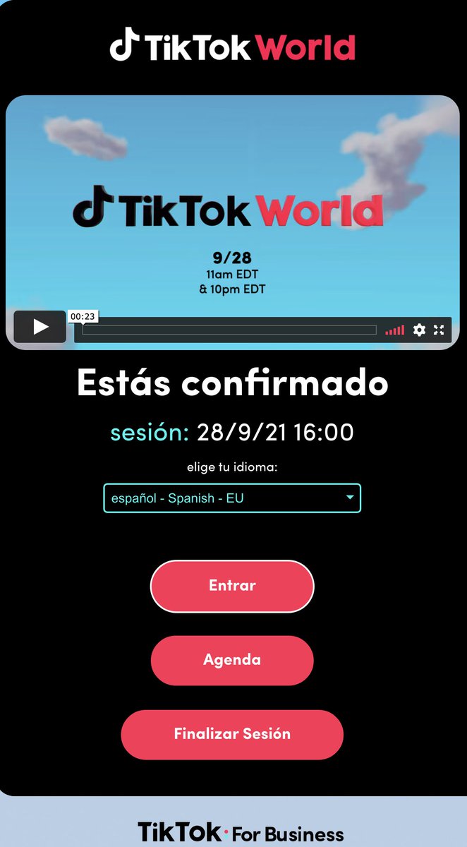 AlbertVico's tweet image. 😓 No ha sido fácil pero he conseguido entrar en #TikTokWorld. Tienen tantas peticiones para participar en su evento para profesionales y empresas que se les han caído los servidores. ¡De locos! 😱