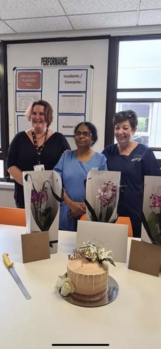 DawnneJ's tweet photo. Lots of love and luck to Three members of Team Endoscopy who are retiring from Ysbyty Gwynedd - Thankyou All ππ #teamendoscopy #bcuhb @BetsiCadwaladr @TMacphailOwen @DrJGSutton @danmars30450302 @Slewing https://t.co/YKIFSvQ45N