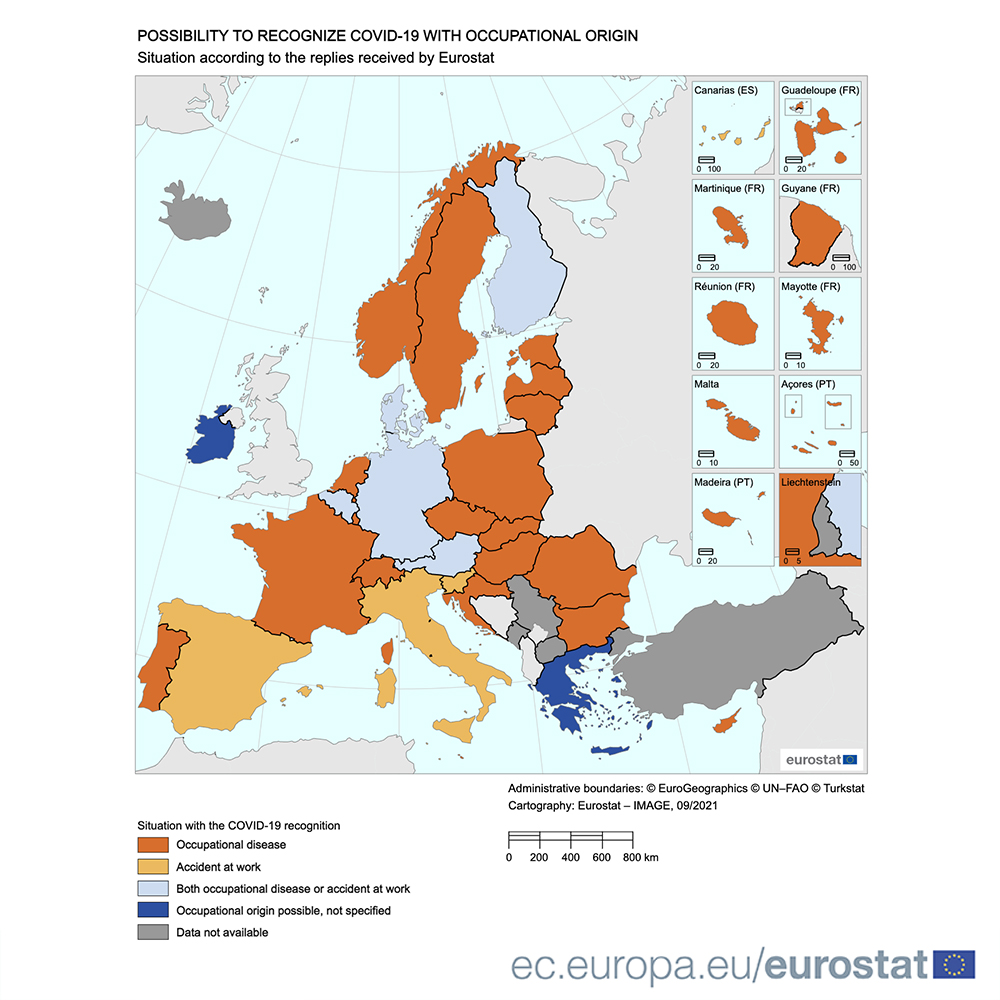 EU countries recognise occupational risk of COVID-19 
