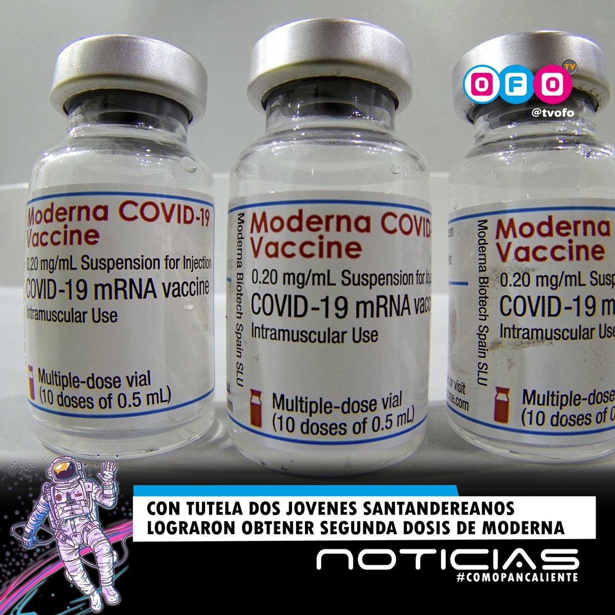 tvofo_'s tweet photo. Interpusieron una tutela para que les aplicaran la segunda dosis de #Moderna y ganaron
🗣 Ayúdanos a crecer Compartiéndolo y comentando
🔴 Noticias 24 Horas #comopancaliente🥖💥
#Santander #Bucaramanga #Covid19 #puntosdevacunacion #noticiassantander #giron #piedecuesta https://t.co/iQklOqfjOb