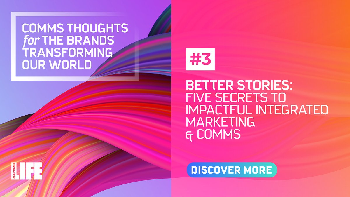brands2life's tweet photo. How can marketeers and communications professionals plan marquee activities that deliver a better story and bigger impact? Co-Founder @SarahScalesB2L shares her thoughts on what it takes for brands to realise the holy grail of #integratedcomms & #marketing https://t.co/uF0AFkcod3 https://t.co/QLR0TpEzvK