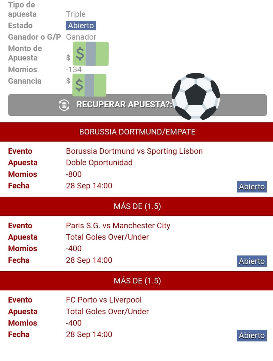 Huach_And_Go's tweet image. Ningún Momio por bajo que se vea es seguro!! Pero vamos a darle a este Parlay(3)!! 

Momio de -134

Vengaaa!! 

#FreePick #ChampionsLeague #Bets