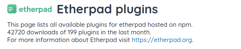Etherpad Foundation tweet media