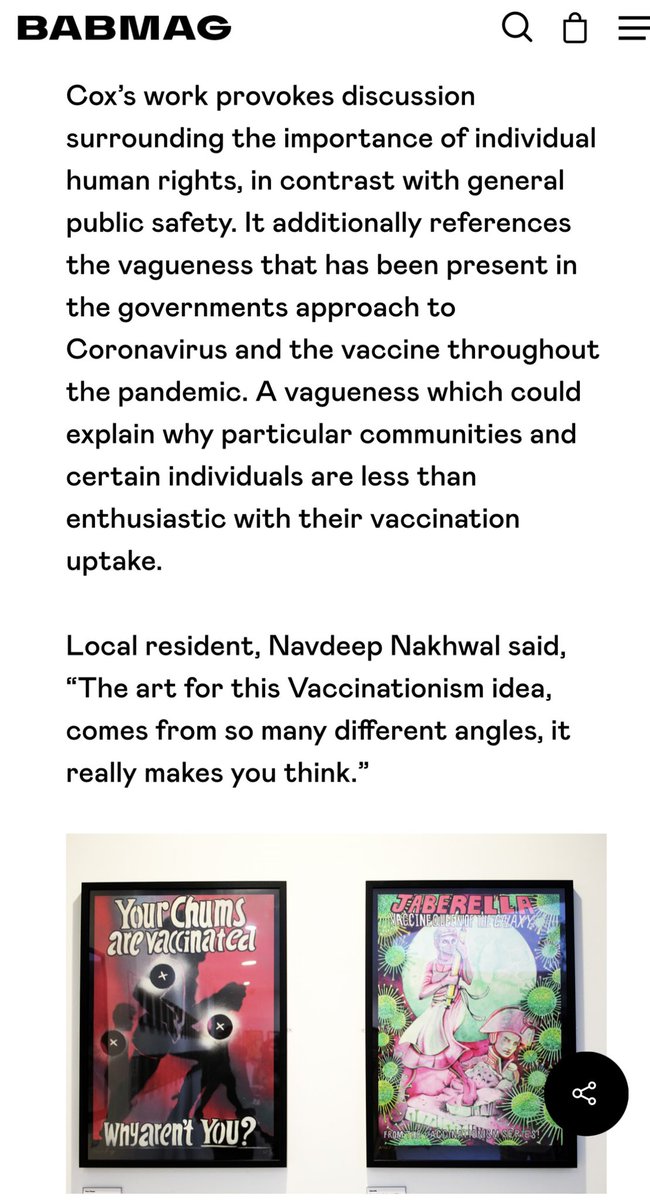 vaccinationism's tweet photo. In @BabMagUK today. Exhibition on @DigbethArtSpace until Thursday! #LawandArt #LegalDiscussion #LawyersArtsClub https://t.co/bAvd4034cf