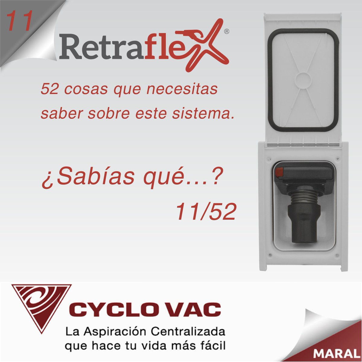 maral_cyclovac's tweet photo. Retraflex
¿Sabías que...? 11/52
...La toma es tan versátil que puedes instalarla con salida hacia abajo o salida hacia arriba. La puerta al ser simétrica permite abrirse también hacia abajo con la misma posición de tornillos...
#retraflex #cyclovac #aspiracionCentralizada #Maral https://t.co/YjmcMsWmbP