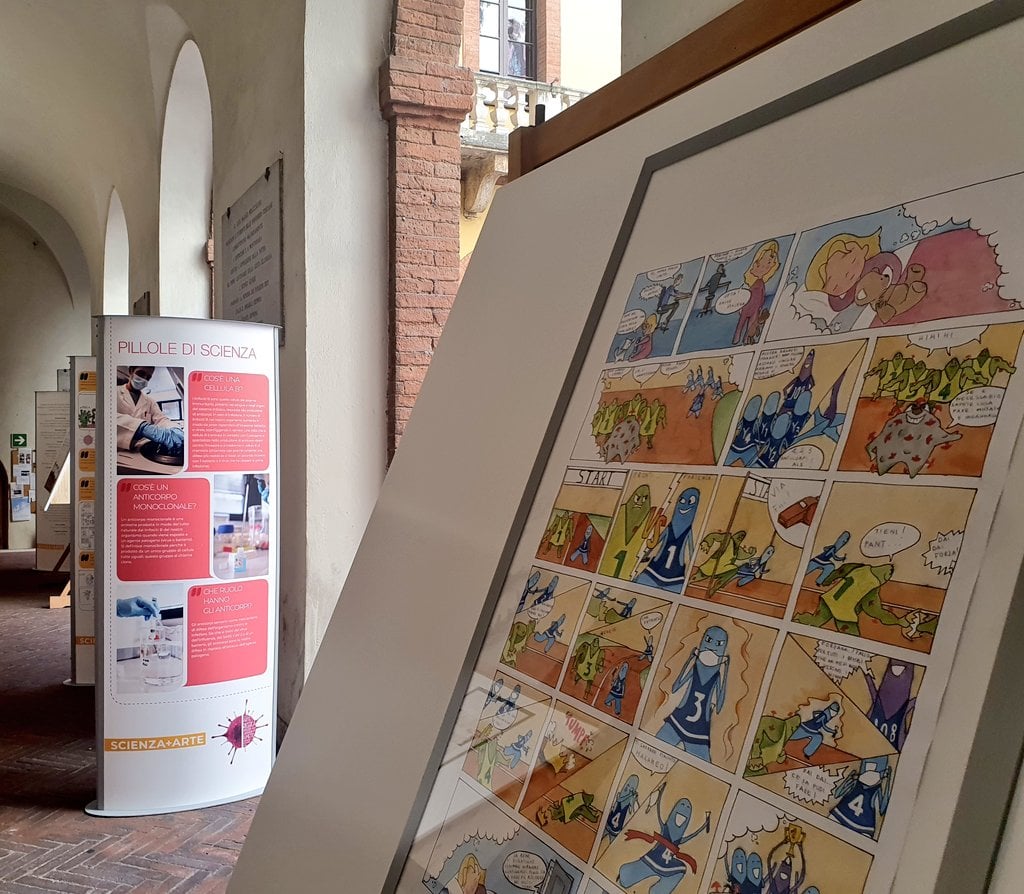 C'è tutta la creatività 🎨degli studenti 👩‍🎓del liceo artistico Duccio di Buoninsegna nell'evento che la Fondazione TLS dedica alla #biotechweek.
🗣Per l'evento di @AssobiotecNews, percorso espositivo nel Cortile del Rettorato @unisiena fino al 30/09👉 bit.ly/EBWTls21