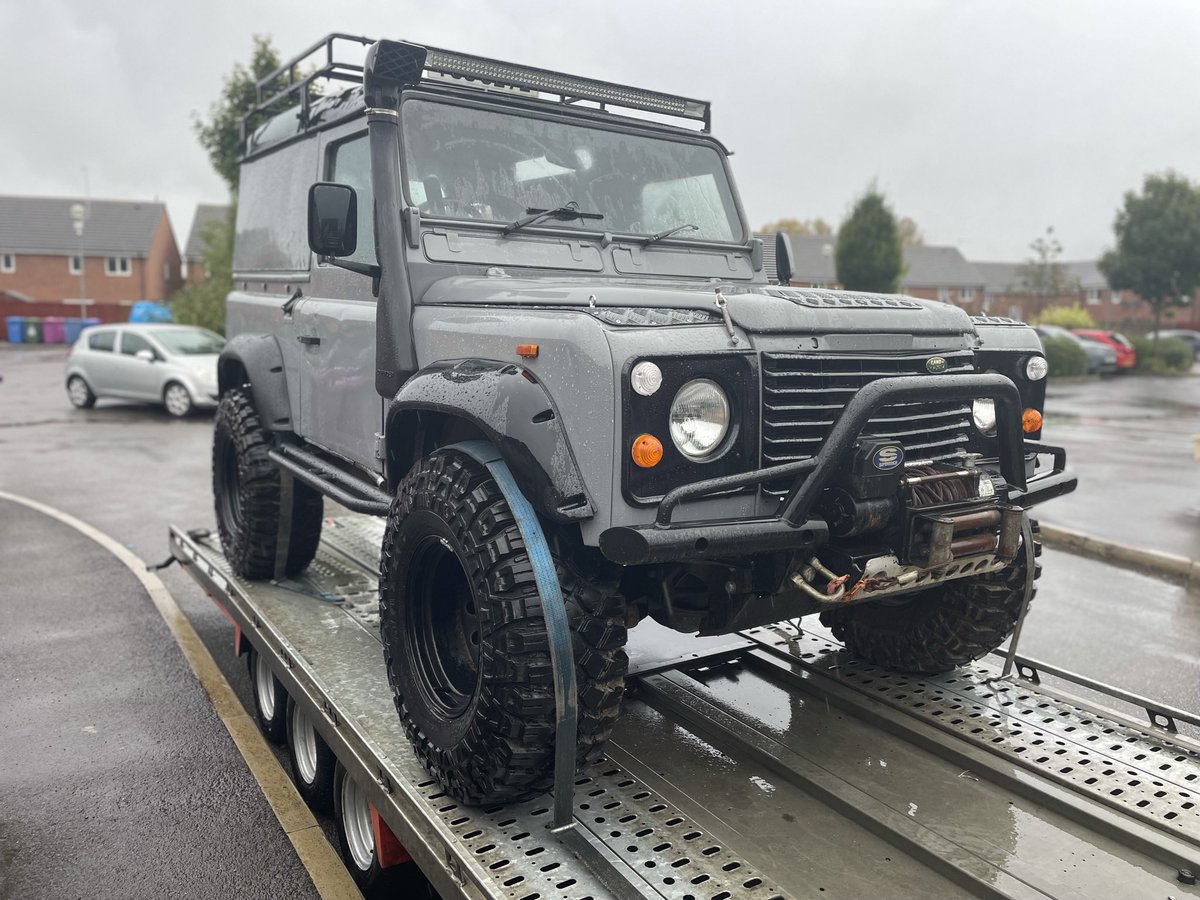 DealerTransfers's tweet photo. So it’s official the new toy has to go but it was fun whilst it lasted…….. it’s off to Scotland 🏴󠁧󠁢󠁳󠁣󠁴󠁿 for loads of fun I’m sure…. #Defender #LandRover https://t.co/V8qbTRV0l7