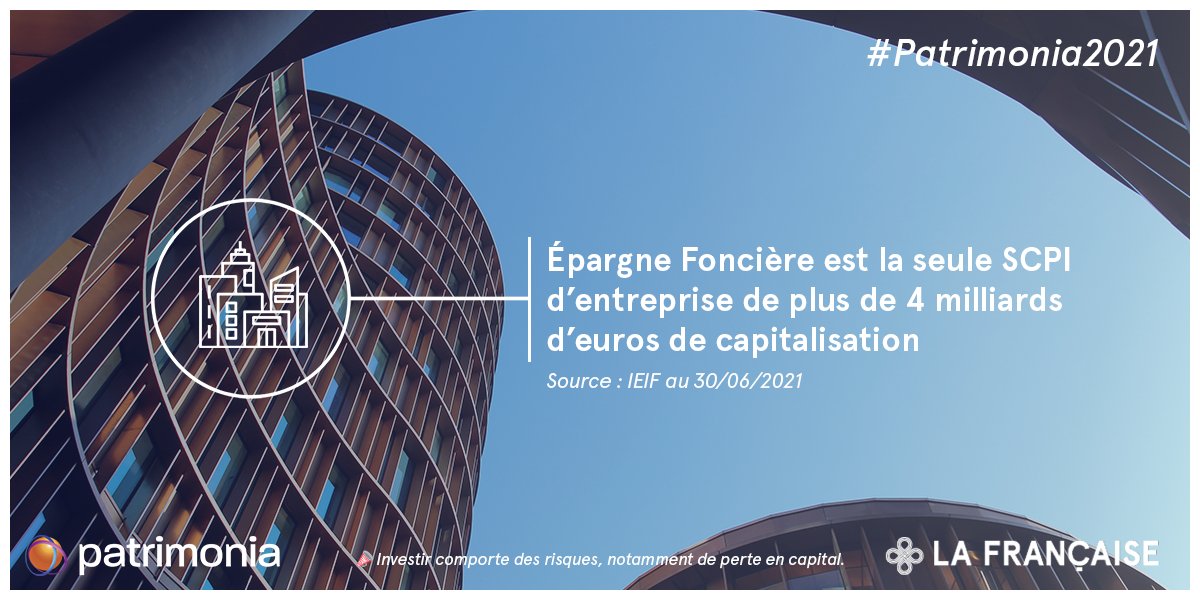💡 Connaissez-vous la #SCPI avec la plus grosse capitalisation du marché ? 
📍 Retrouvez nos équipes sur notre stand H38 pour en savoir plus sur Épargne Foncière ! #Patrimonia2021