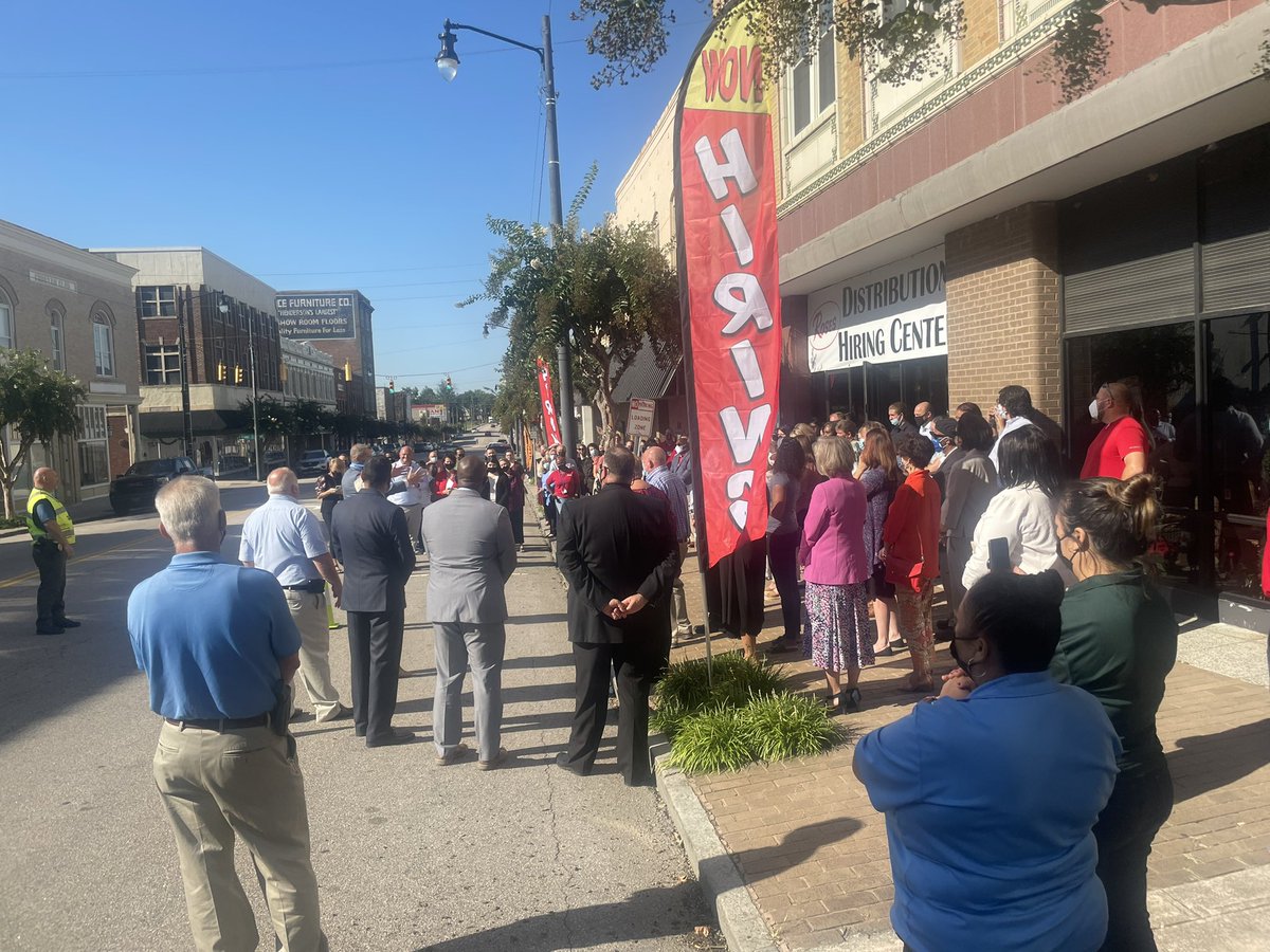 LaShawnHawley's tweet photo. It was a perfect morning to celebrate Variety Wholesalers, Inc.’s new distribution hiring center. During the ribbon cutting we learned they’re growing &amp; hiring! That means school-to-work opportunities for our students! #goCTEvcs #CTEforNC https://t.co/vYdHP3LvrY
