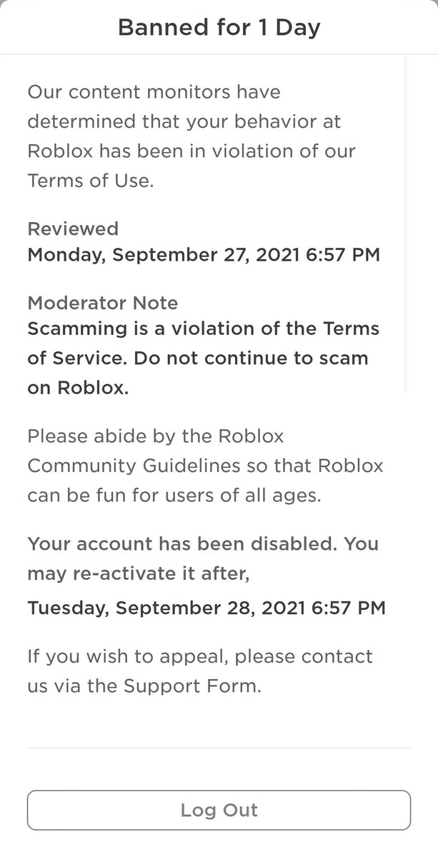 Guys Davelave014 got banned 1 day for scanning and rule to lave