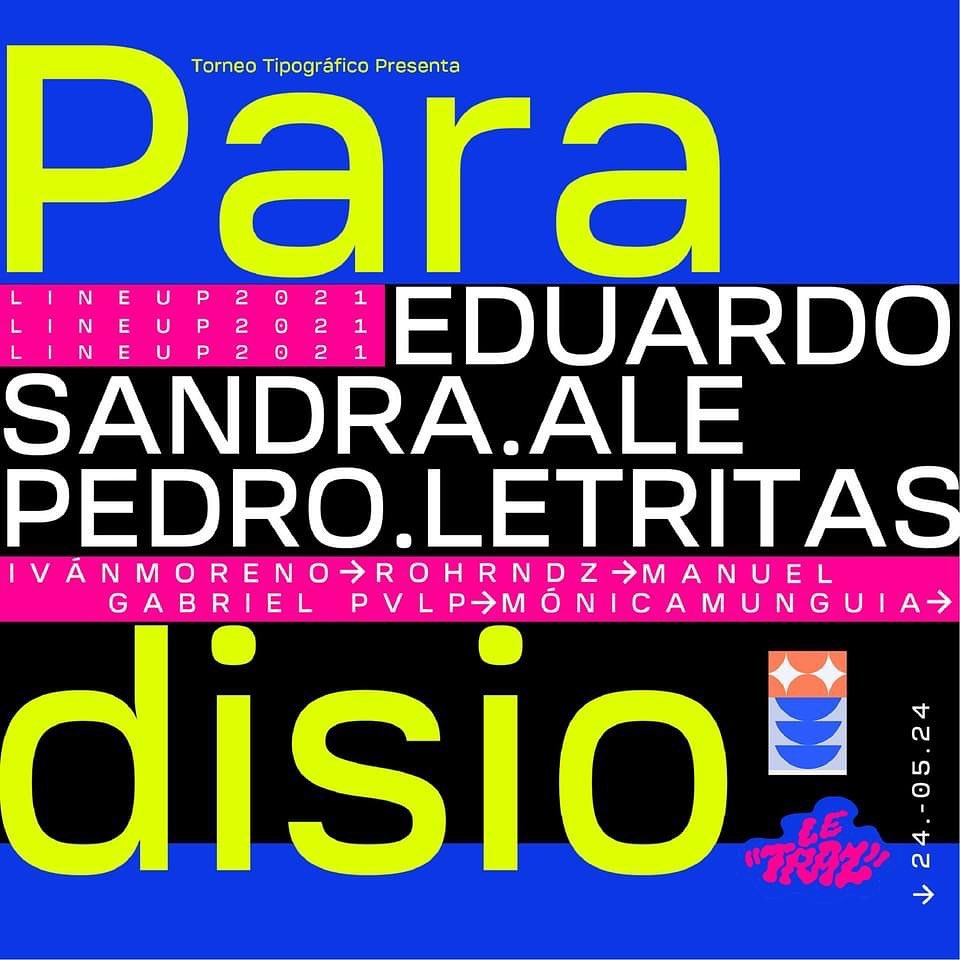 genramirez's tweet photo. 6/12 Paradisio is a typeface developed to guide people in any open space. Team #LeTraz: @eduairet, Pedro Sosa, Sandra Morales, Alejandra Olivares and @el_letritas https://t.co/aJXvGk0ii2